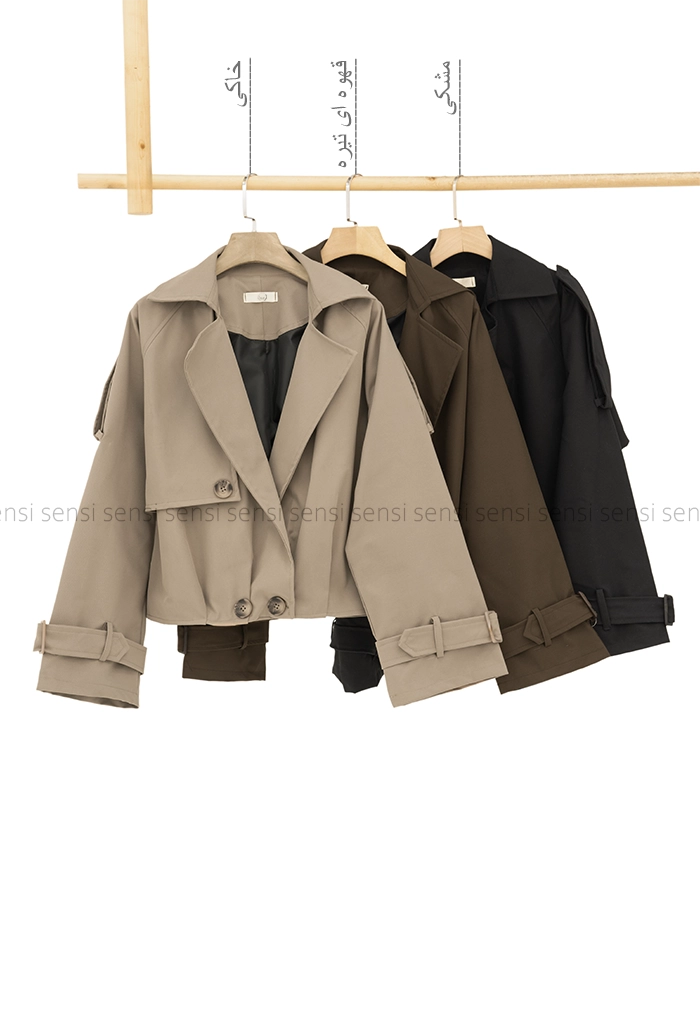 ترنچ کت پایین پیله کد1004623